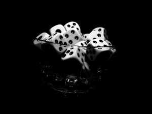 Dices in the glass